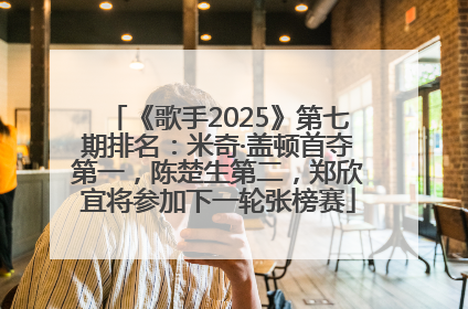 《歌手2025》第七期排名：米奇·盖顿首夺第一，陈楚生第二，郑欣宜将参加下一轮张榜赛