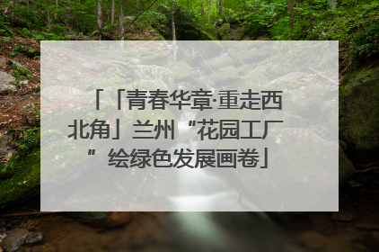 「青春华章·重走西北角」兰州“花园工厂”绘绿色发展画卷