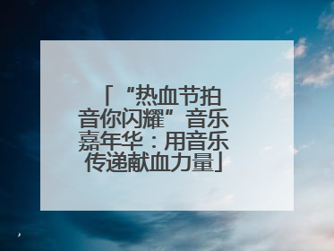 “热血节拍 音你闪耀”音乐嘉年华：用音乐传递献血力量