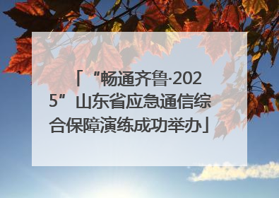 “畅通齐鲁·2025”山东省应急通信综合保障演练成功举办