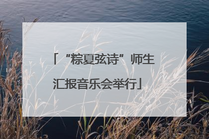 “粽夏弦诗”师生汇报音乐会举行