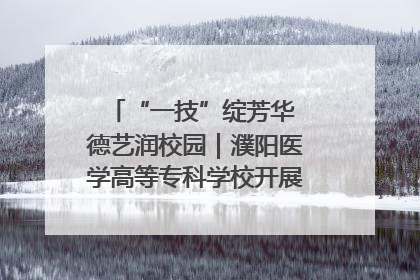 “一技”绽芳华 德艺润校园｜濮阳医学高等专科学校开展丰富多彩的职业教育活动周主题活动