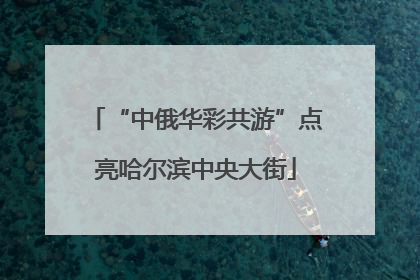 “中俄华彩共游”点亮哈尔滨中央大街