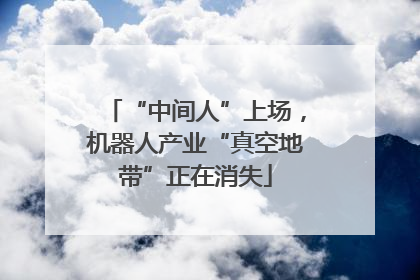 “中间人”上场，机器人产业“真空地带”正在消失