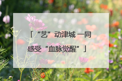 “艺”动津城 一同感受“血脉觉醒”