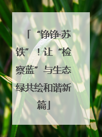 “铮铮·苏铁”！让“检察蓝”与生态绿共绘和谐新篇