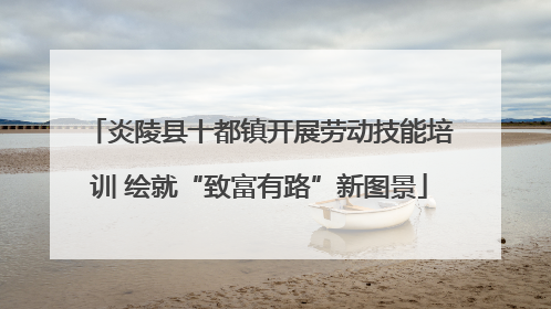 炎陵县十都镇开展劳动技能培训 绘就“致富有路”新图景