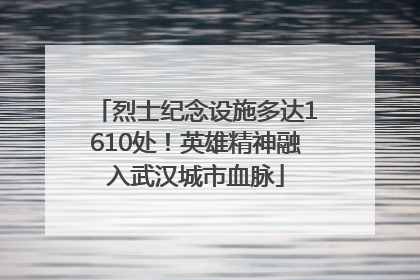 烈士纪念设施多达1610处！英雄精神融入武汉城市血脉