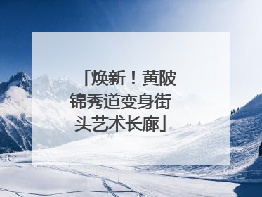 焕新！黄陂锦秀道变身街头艺术长廊