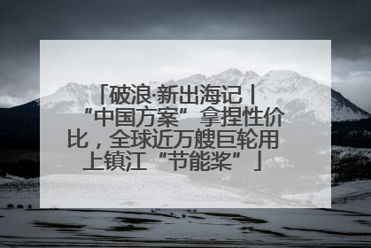 破浪·新出海记丨 “中国方案”拿捏性价比，全球近万艘巨轮用上镇江“节能桨”