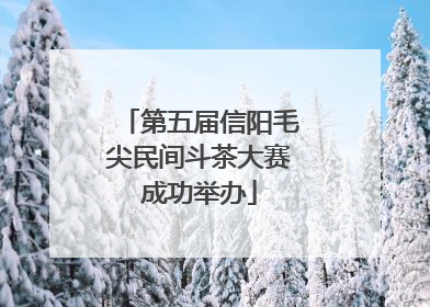 第五届信阳毛尖民间斗茶大赛成功举办