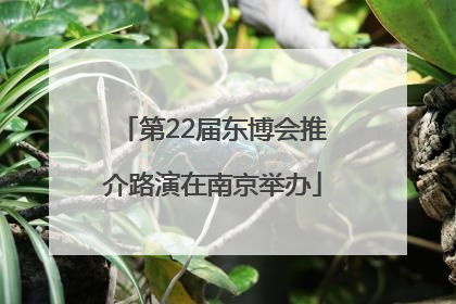 第22届东博会推介路演在南京举办