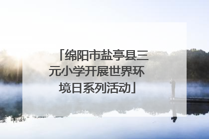 绵阳市盐亭县三元小学开展世界环境日系列活动