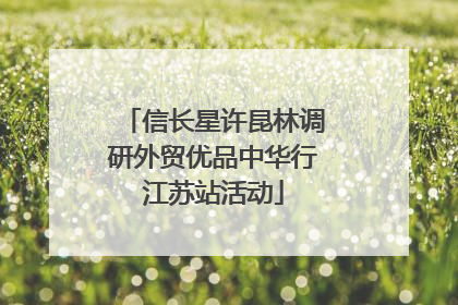 信长星许昆林调研外贸优品中华行江苏站活动