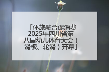 体旅融合促消费 2025年四川省第八届幼儿体育大会（滑板、轮滑）开幕