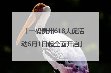 一码贵州618大促活动6月1日起全面开启