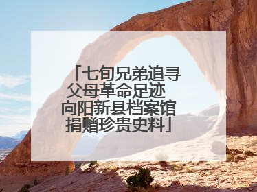 七旬兄弟追寻父母革命足迹 向阳新县档案馆捐赠珍贵史料