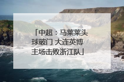 中超：马莱莱头球破门 大连英博主场击败浙江队