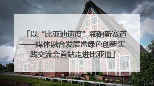 以“比亚迪速度”领跑新赛道——媒体融合发展暨绿色创新实践交流会首站走进比亚迪
