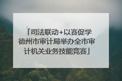 司法联动+以赛促学 德州市审计局举办全市审计机关业务技能竞赛