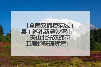 全国双拥模范城（县）巡礼新疆沙湾市：天山北麓双拥花 五届蝉联铸辉煌