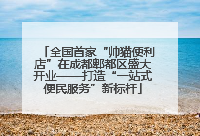 全国首家“帅猫便利店”在成都郫都区盛大开业——打造“一站式便民服务”新标杆