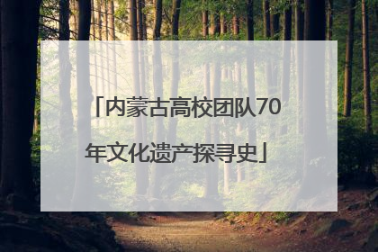内蒙古高校团队70年文化遗产探寻史