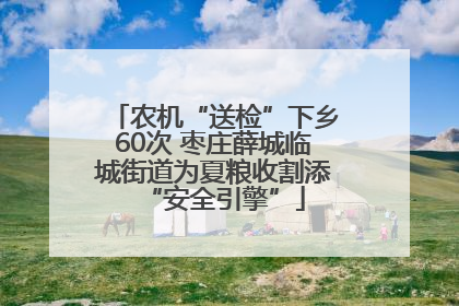 农机“送检”下乡60次 枣庄薛城临城街道为夏粮收割添“安全引擎”