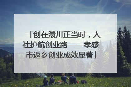 创在澴川正当时，人社护航创业路——孝感市返乡创业成效显著
