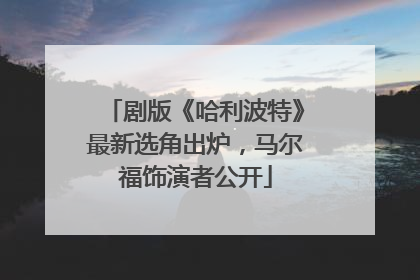 剧版《哈利波特》最新选角出炉，马尔福饰演者公开