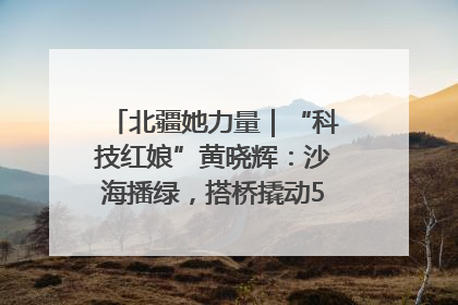 北疆她力量｜“科技红娘”黄晓辉：沙海播绿，搭桥撬动5.3亿研发