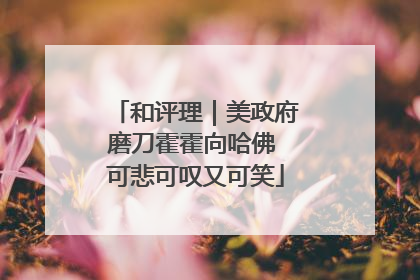 和评理｜美政府磨刀霍霍向哈佛 可悲可叹又可笑