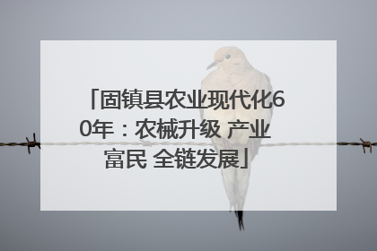 固镇县农业现代化60年：农械升级 产业富民 全链发展