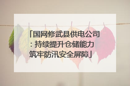国网修武县供电公司：持续提升仓储能力 筑牢防汛安全屏障