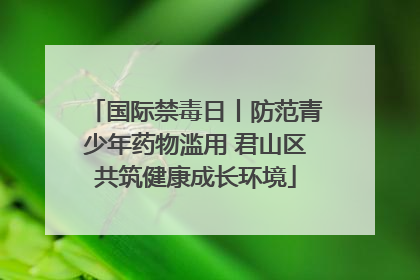 国际禁毒日丨防范青少年药物滥用 君山区共筑健康成长环境