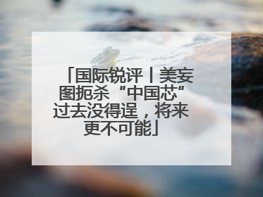 国际锐评丨美妄图扼杀“中国芯”过去没得逞，将来更不可能