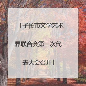 子长市文学艺术界联合会第二次代表大会召开