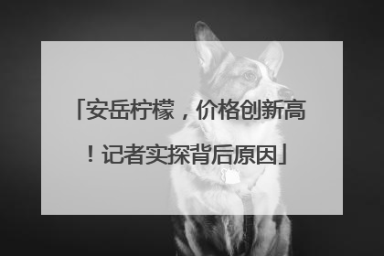 安岳柠檬，价格创新高！记者实探背后原因