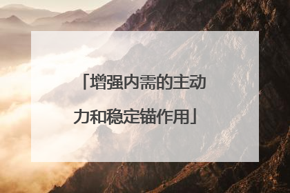 增强内需的主动力和稳定锚作用