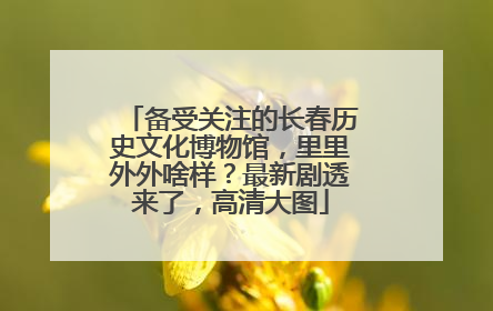 备受关注的长春历史文化博物馆，里里外外啥样？最新剧透来了，高清大图