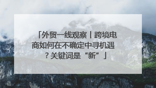 外贸一线观察丨跨境电商如何在不确定中寻机遇？关键词是“新”