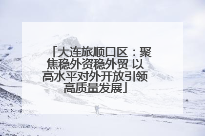 大连旅顺口区：聚焦稳外资稳外贸 以高水平对外开放引领高质量发展