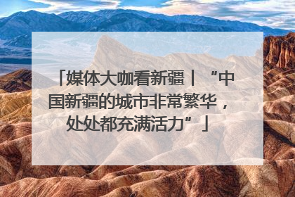 媒体大咖看新疆丨“中国新疆的城市非常繁华，处处都充满活力”