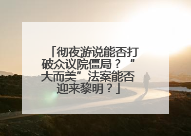 彻夜游说能否打破众议院僵局？“大而美”法案能否迎来黎明？