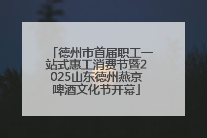 德州市首届职工一站式惠工消费节暨2025山东德州燕京啤酒文化节开幕