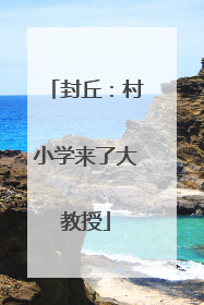 封丘：村小学来了大教授