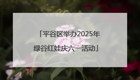 平谷区举办2025年绿谷红娃庆六一活动