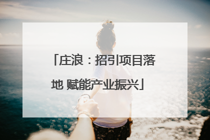 庄浪：招引项目落地 赋能产业振兴