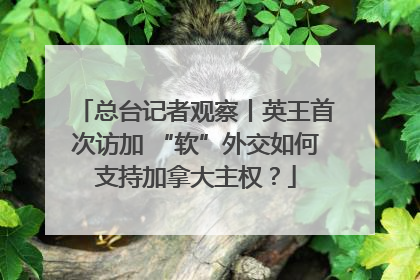 总台记者观察丨英王首次访加 “软”外交如何支持加拿大主权？