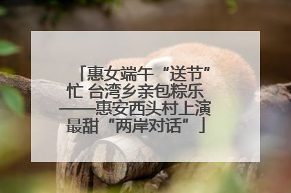 惠女端午“送节”忙 台湾乡亲包粽乐——惠安西头村上演最甜“两岸对话”